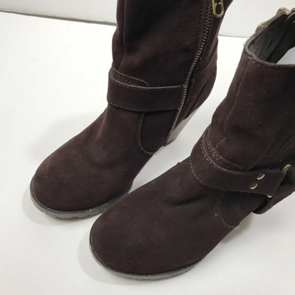 Eddie Bauer Harness Boot MADISON brown Women’s size 6 3” heel height